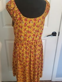 No Boundaries Orange Floral Dress, Size XL