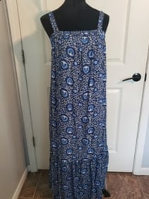 Old Navy Blue Maxi Dress, Size Medium, NWT