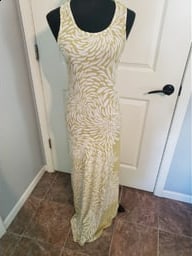 Mexicali Blues Maxi Dress, Size Small