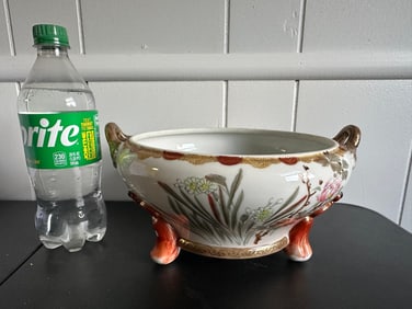 Japanese Enamel Famille Rose Pot