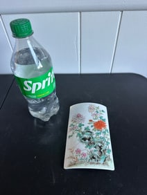 Chinese Enamel Famille Rose Scholar Porcelain China Paper Holder