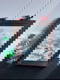 Chinese Enamel Famille Rose Landscape Plaque Framed