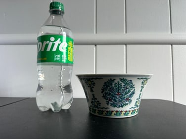 Chinese Blue And White Famille Rose Bowl Mark