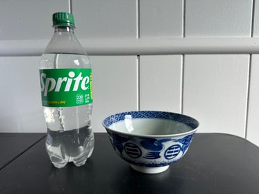 Chinese Blue And White Porcelain Bowl Six Characters Mark