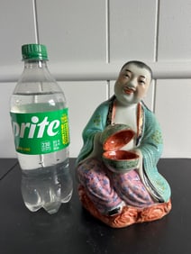 Chinese Famille Rose China Figure sculpture