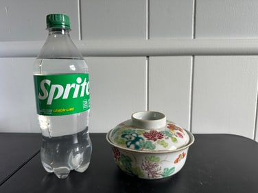 Chinese Famille Rose Porcelain Lid Bowl Mark