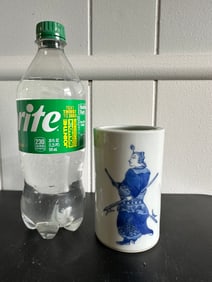 Chinese Blue And White Vase Porcelain Brush Pot