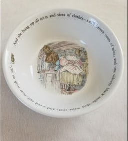 Wedgwood Beatrix Potter Cereal Bowl, Mrs. Tiggy-Winkle