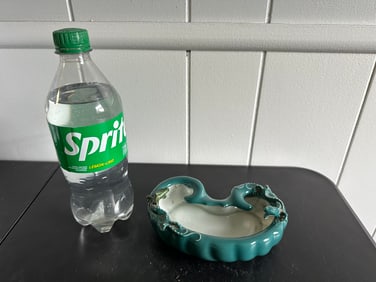 Chinese Green Glazed Dragon Brush Washer Blue And White Mark