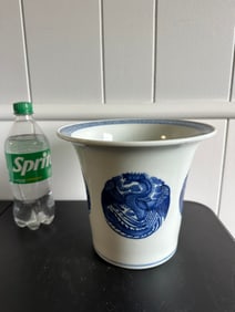 Chinese Blue And White Phoenix Porcelain Vase