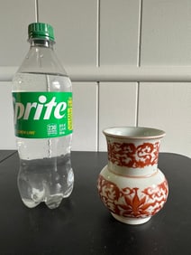 Chinese Famille Rose Lotus Vase Mark