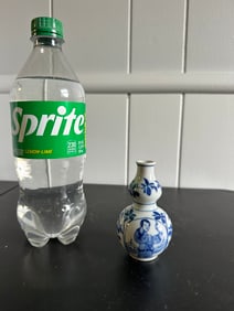 Chinese Blue And White Porcelain Vase China Characters Mark