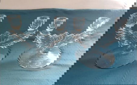 Queen Ann Crystal Candleholders