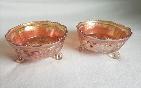 Carnival Glass Bowls: Size: 5 Inches. Provenance: From Woodward PA collector. We can offer Affordable, Reliable packing and shipping to all over the world for most items, generally save 15% than UPS store or more, feel fre