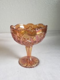 Carnival Glass Compote