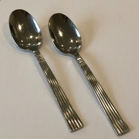 Wallace Centenial Tea Spoons Set of 2 18/10 Stainless Steel Flatware