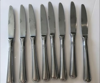 Pfaltsgraff Dinner Knives Set of 8 PROVIDENCE 8 7/8" Stainless 18/8