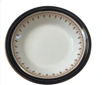 Aynsley Leighton Cobalt Berry Dessert Bowl Bone China 5" Set 3 of Read