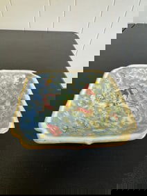 Chinese Enameled Famille Rose Porcelain Plate