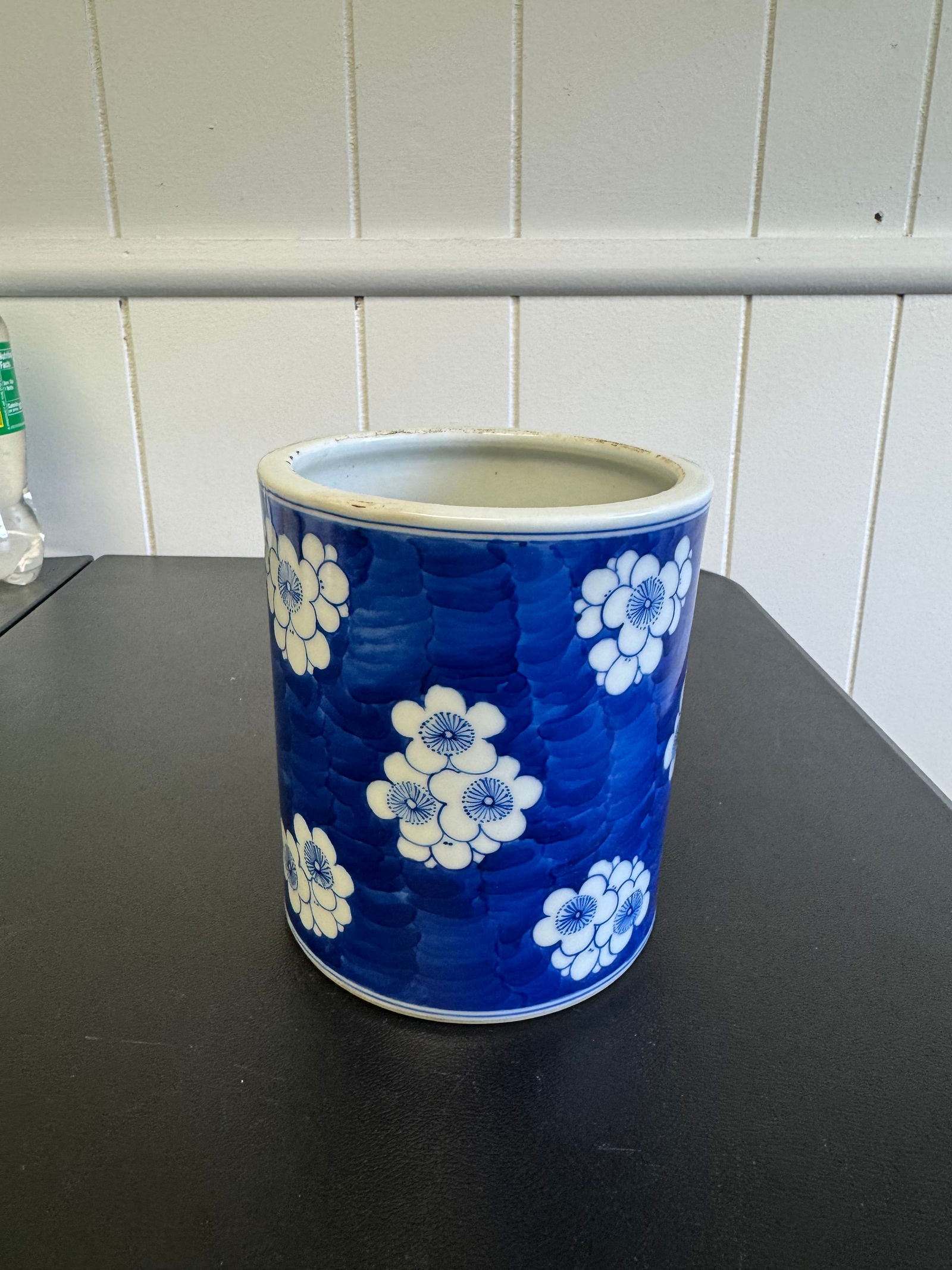 Chinese Blue And White Plum Blossom Brush Pot: Size: 5.5 inches/ 14 cm. Provenance: From baltimore MD collector. We can offer Affordable, Reliable packing and shipping to all over the world for most items, generally save 10% than UPS store or more