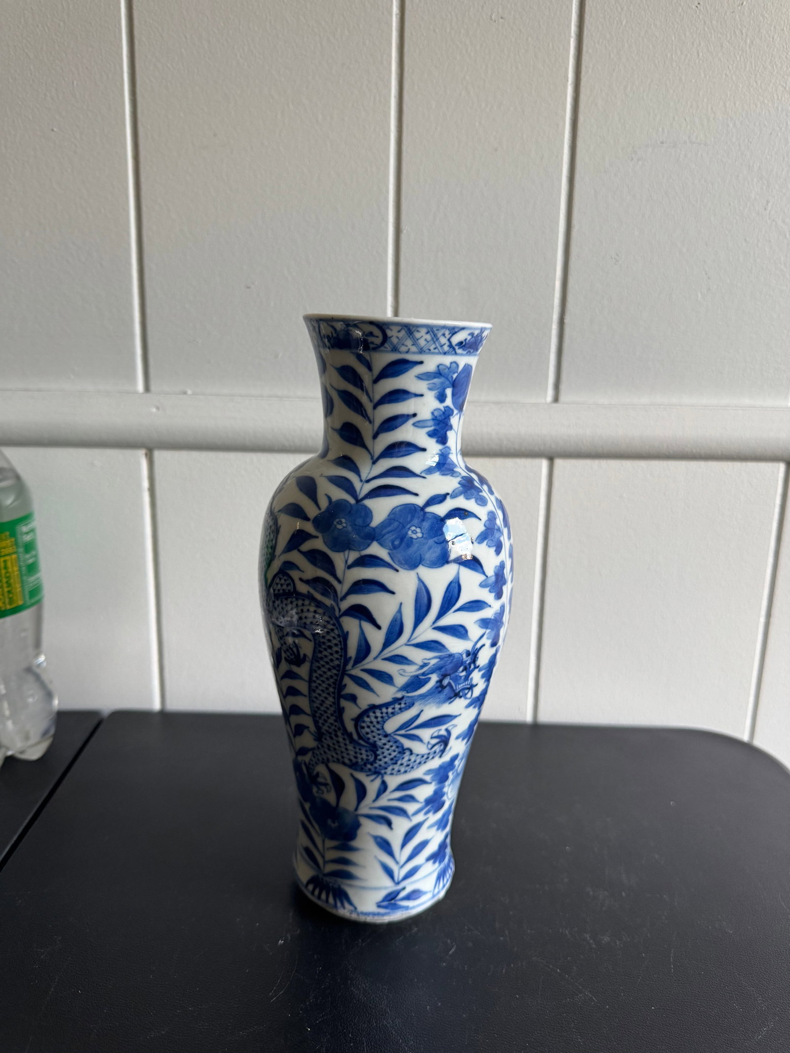 Chinese Blue And White Dragons Porcelain Vase: Size: 10.3 inches/ 26.2 cm. Provenance: From baltimore MD collector. We can offer Affordable, Reliable packing and shipping to all over the world for most items, generally save 10% than UPS store or m