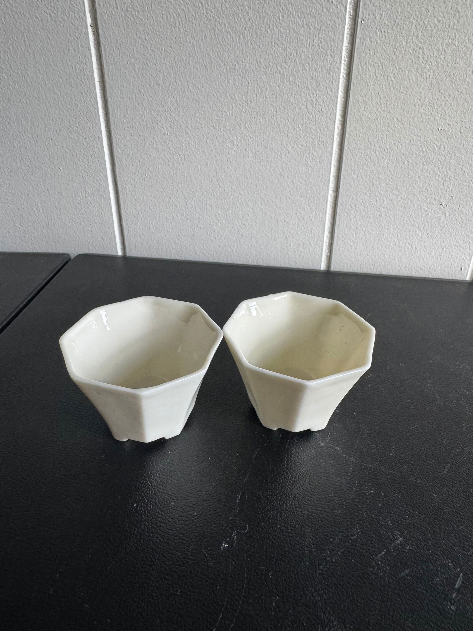 Pair Chinese White Glazed Porcelain Cups (1 of 6)