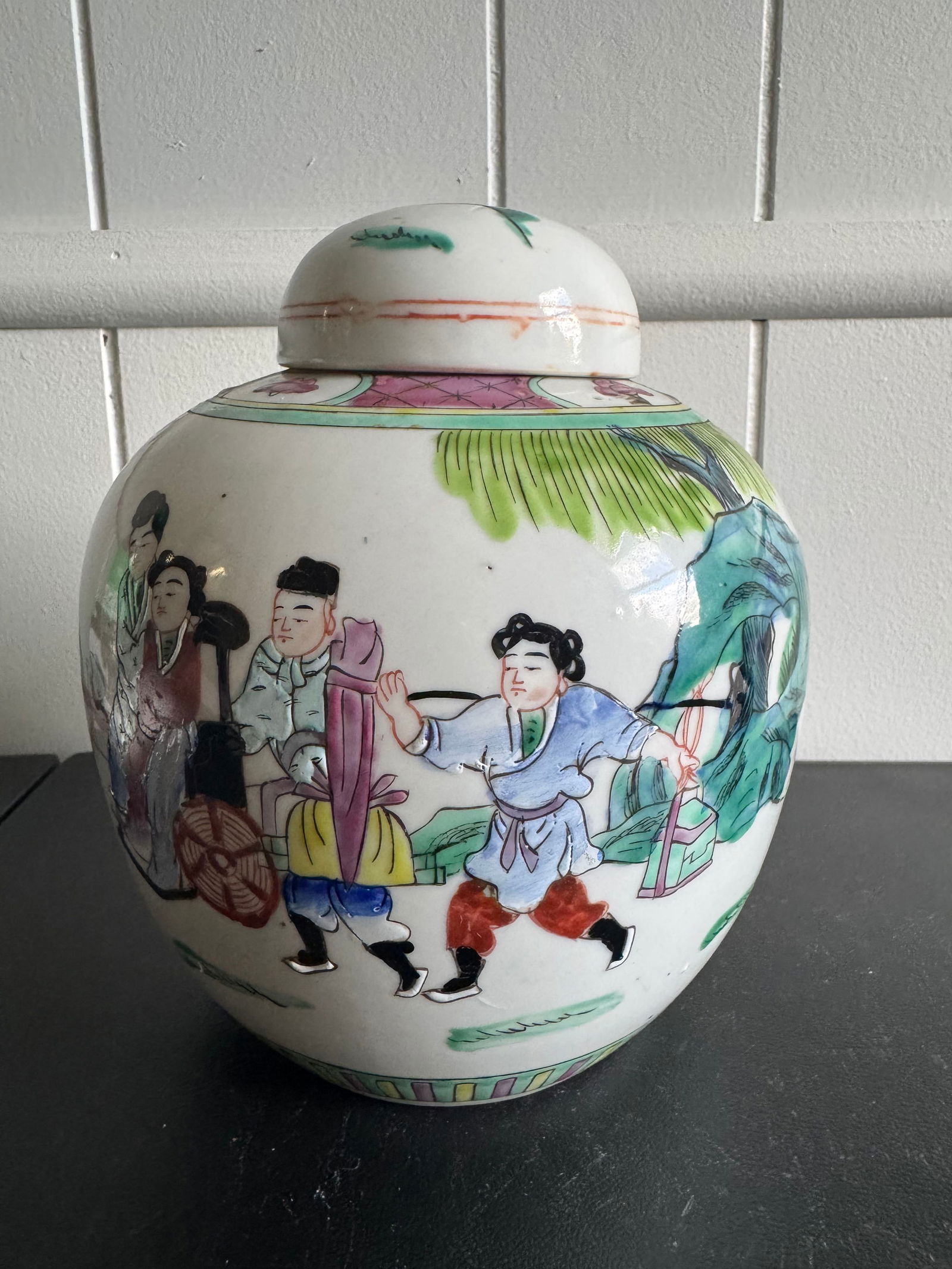 Chinese Famille Rose Porcelain Ginger Jar China: Size: 8.3 inches/ 21.2 cm. Provenance: From Trenton NJ collector. We can offer Affordable, Reliable packing and shipping to all over the world for most items, generally save 10% than UPS store or more