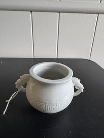 Chinese White Glazed Porcelain Incense Burner