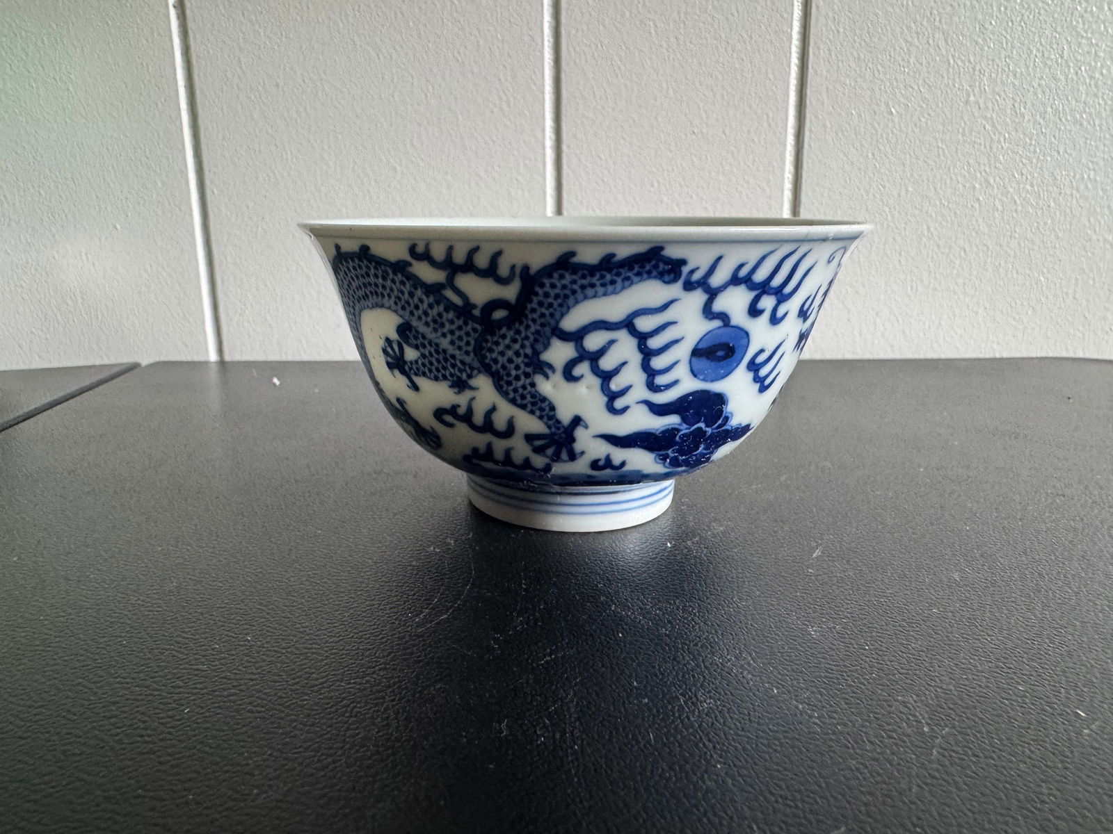 Chinese Blue And White Porcelain 5 Claws Dragons China Bowl China Characters Mark (1 of 7)