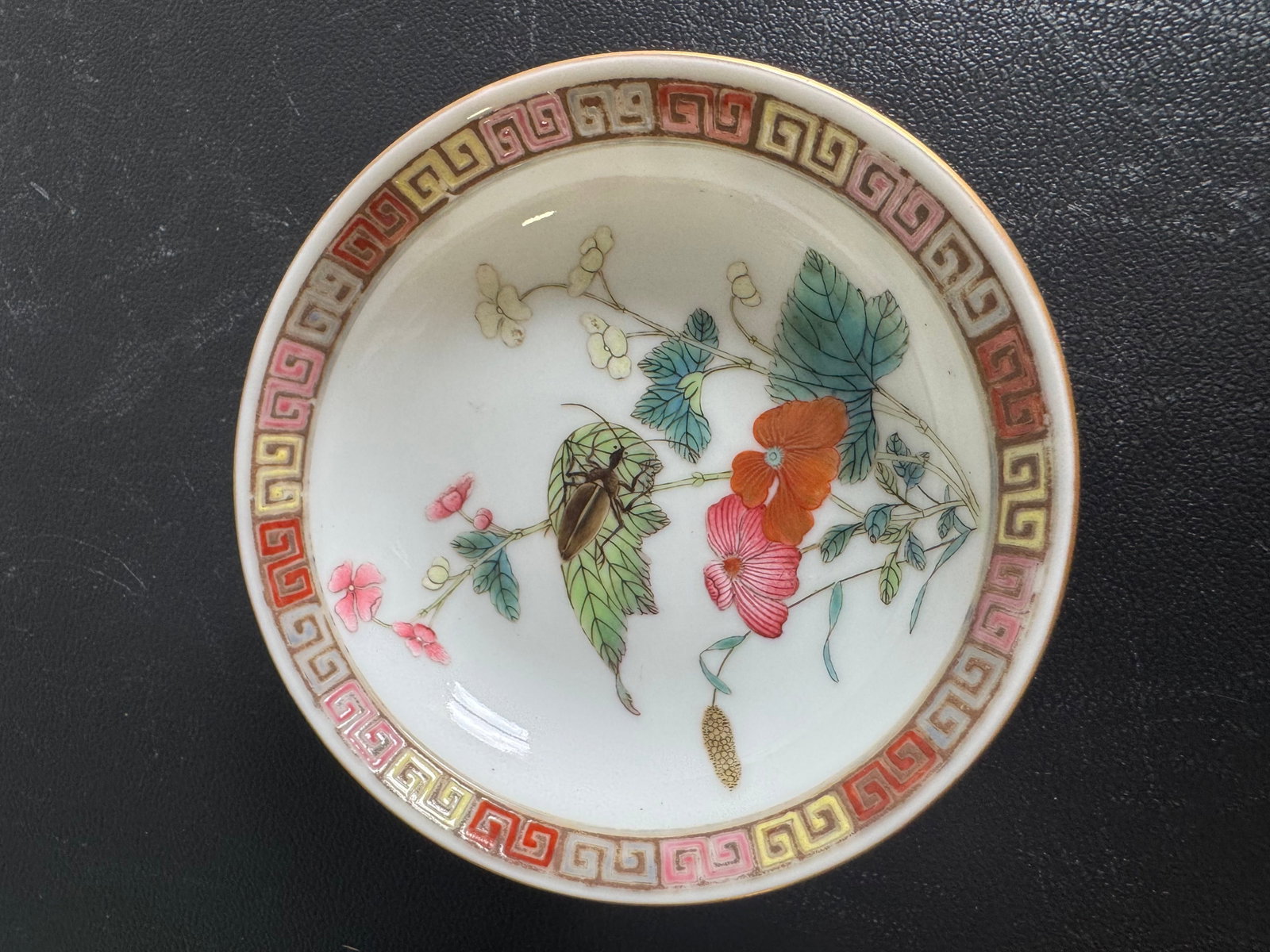 Chinese Famille Rose Porcelain Plate Six Characters Mark: Size: 4.3 inches/ 11 cm. Provenance: From Allentown PA collector. We can offer Affordable, Reliable packing and shipping to all over the world for most items, generally save 10% than UPS store or more