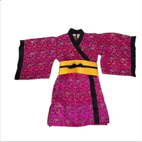 Girls Costume Japanese Kimono Pink Size 4 Small Halloween Dress Up Princess