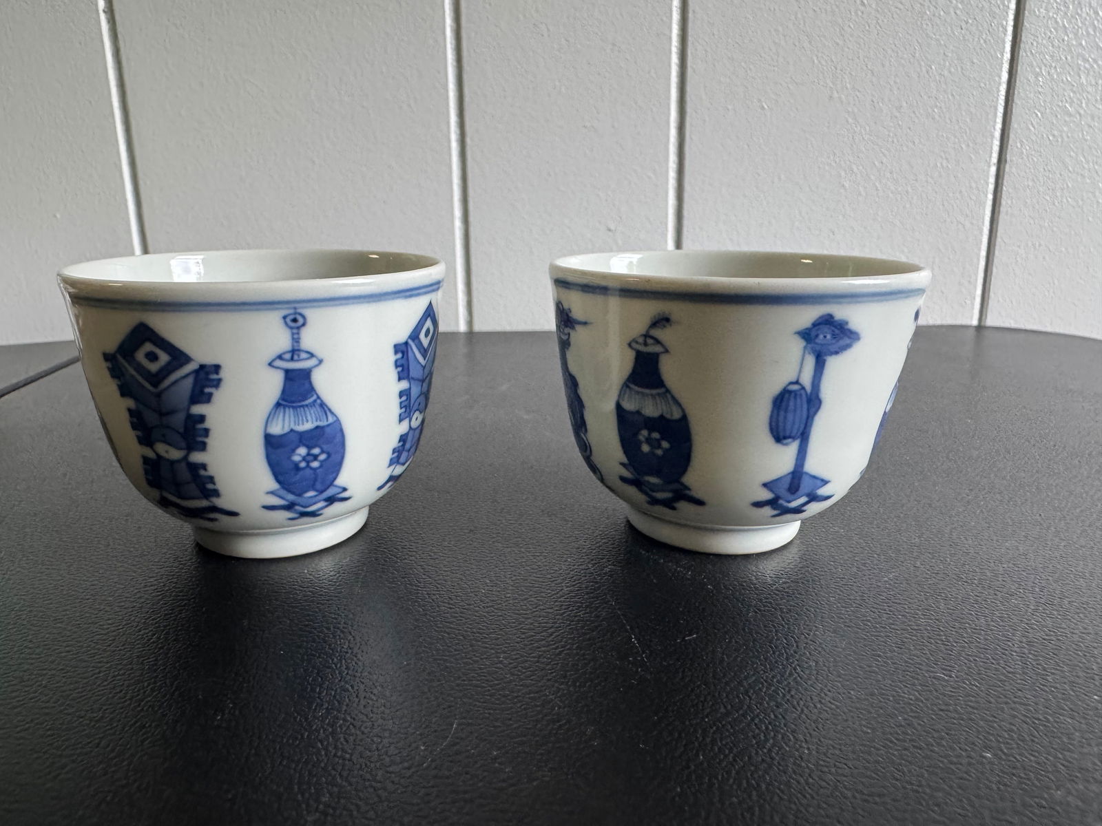Pair Of Chinese Blue And White Porcelain China Cup Six Characters Mark (1 of 7)