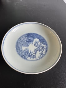 Chinese Blue And White Porcelain Plate