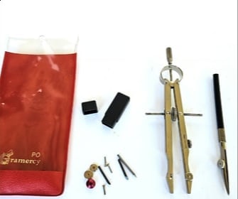 Vintage Gramercy Drafting Tool Set w/ Case & Accessories Made in Germany - 1651