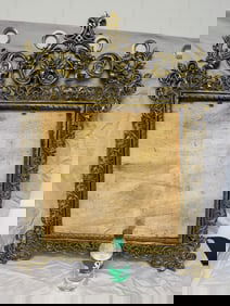 Vintage Metal Gilded Framed