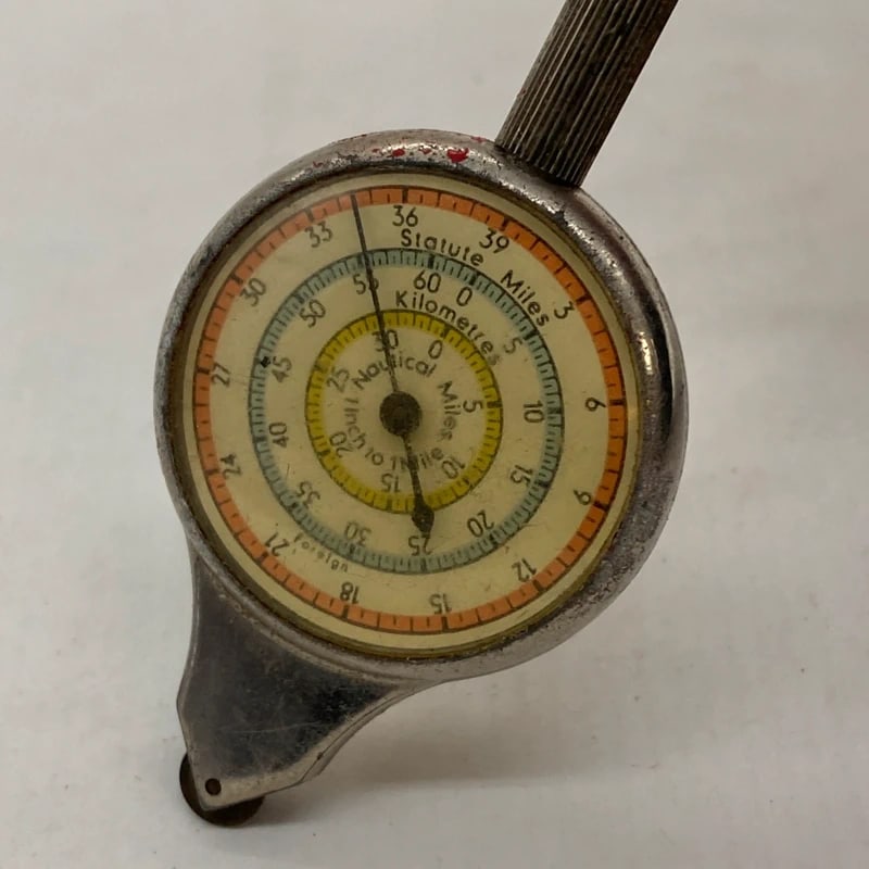 Antique Vintage Opisometer Rotary Map Measurer with compass (1 of 2)
