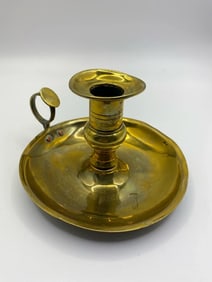 Vintage brass wee Willy candle holder