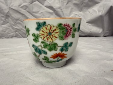 Chinese Famille Rose Porcelain Cup