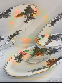 Morning Glory New Chelsea Staffordshire China Tea Set Trio Cup Saucer & Plate