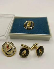 Manchester 2000 The British Olympic Bid Cufflinks Pin Badges
