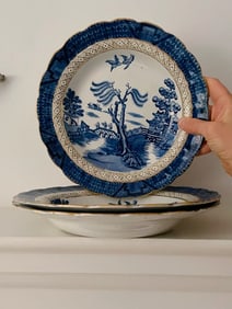 3 Booths Real Old Willow 9072 (24cm) 9 1/2" Gilded Soup