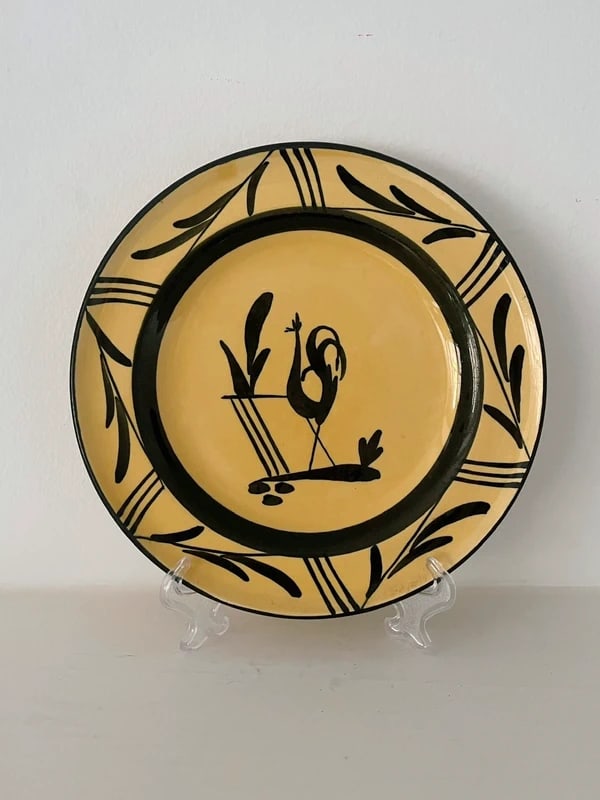 Bo Fajans Swedish Yellow Hand Painted Plate Stamped Numbered: Size: 7.5in / Provenance: From Towson MD collector. We can offer Affordable, Reliable packing and shipping to all over the world for most items, generally save 10% than UPS store or more, feel free to