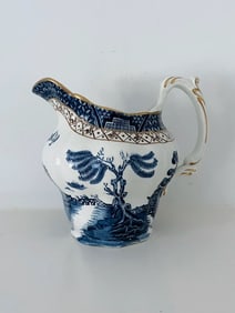 Booths Real Old Willow Gold Gilded 6" Water Custard Milk Jug