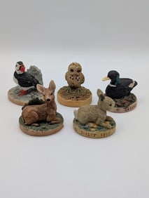 Tetley Animal Figurine Collection - Deer, Rabbit, Duck, Puffin