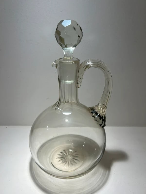antique Edwardian glass ewer or claret jug: Size: 10 inch. Provenance: From Elkton MD collector. We can offer Affordable, Reliable packing and shipping to all over the world for most items, generally save 10% than UPS store or more, feel free t