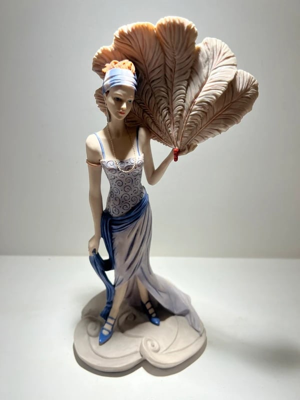 Coalport Roaring Twenties Sadie figurine: Size: 9 inch. Provenance: From Baltimore MD collector. We can offer Affordable, Reliable packing and shipping to all over the world for most items, generally save 10% than UPS store or more, feel free
