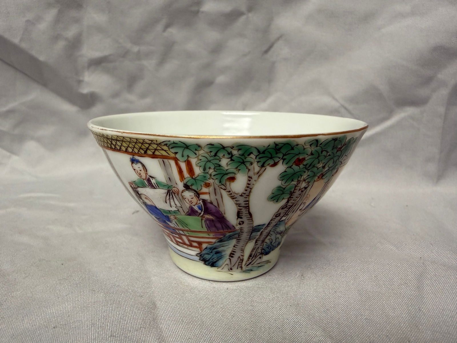 Chinese Enameled Famille Rose Porcelain Cup (1 of 13)
