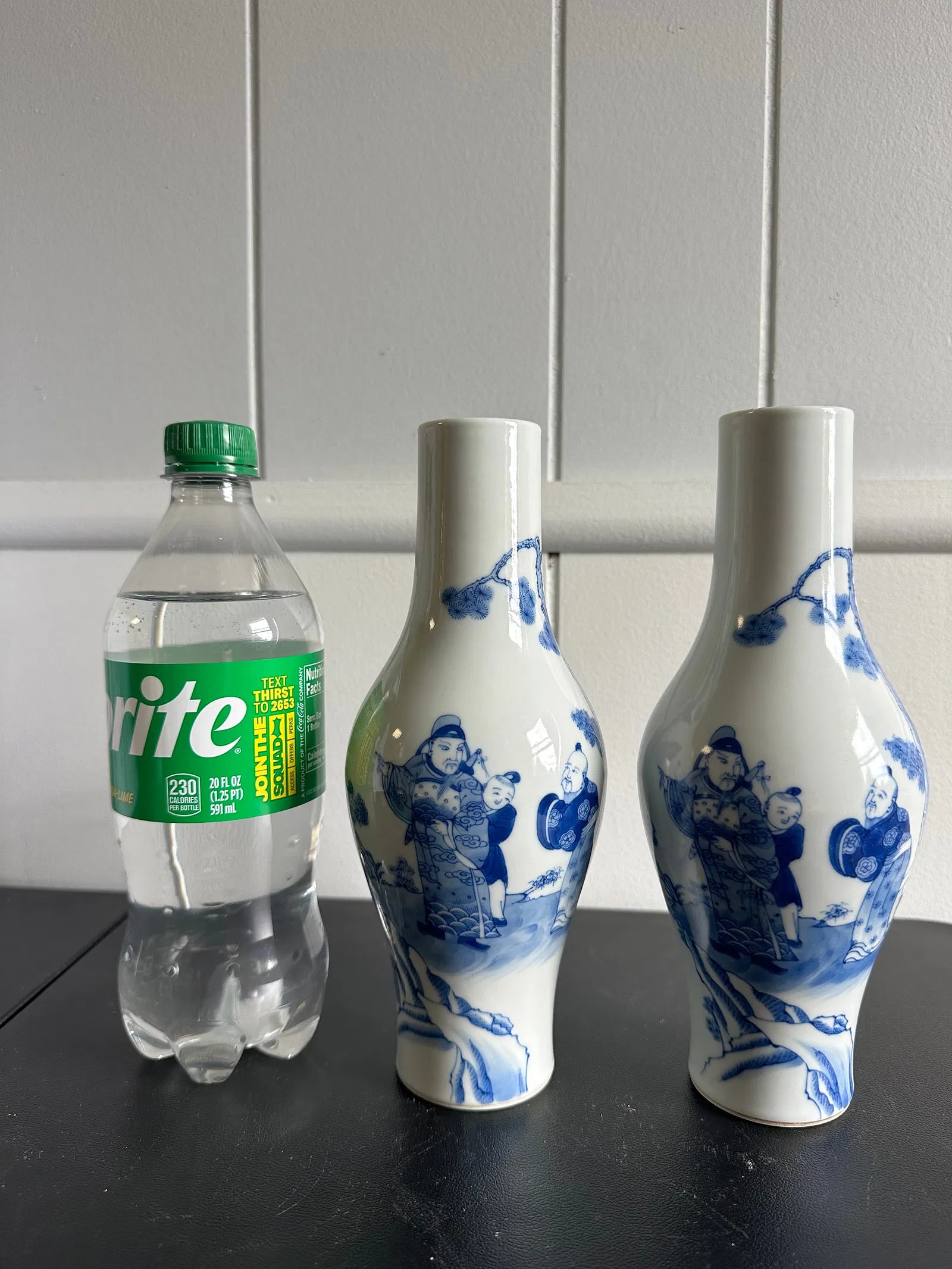 Pair Of Chinese Blue And White Porcelain China Vases: Size: 8.6 Inches/ 21.9cm. Provenance: From Trenton NJ collector. We can offer Affordable, Reliable packing and shipping to all over the world for most items, generally save 15% than UPS store or