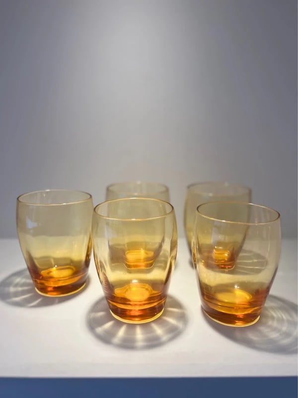 Vintage ambler glass tumblers (1 of 2)