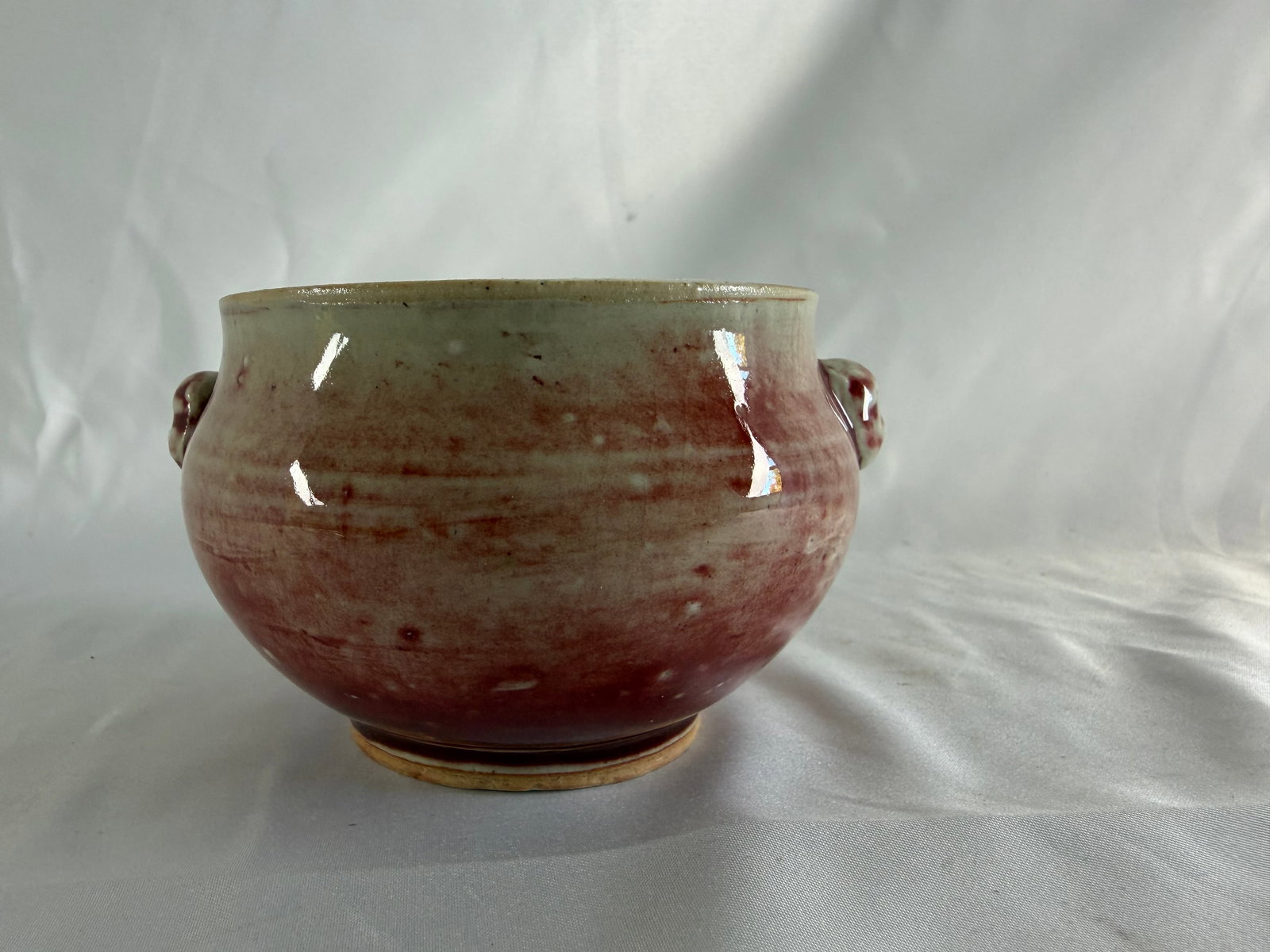 Chinese red glazed OX BLOOD SANG DE incense burner: Size: 3.6 inches/ 9.2 cm. Provenance: From Trenton NJ collector. We can offer Affordable, Reliable packing and shipping to all over the world for most items, generally save 10% than most shipper or mo